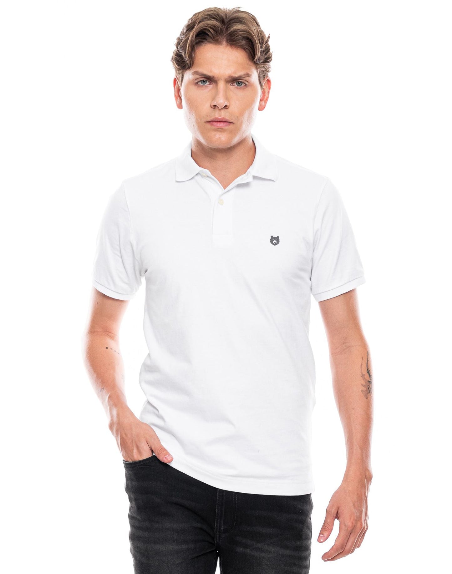 Camiseta Polo Color Blue 3I2701 Blanco