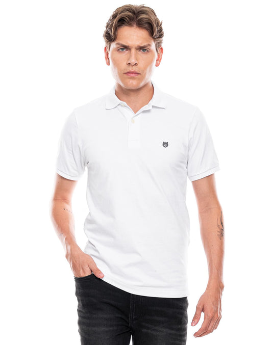 Camiseta Polo Color Blue 3I2701 Blanco
